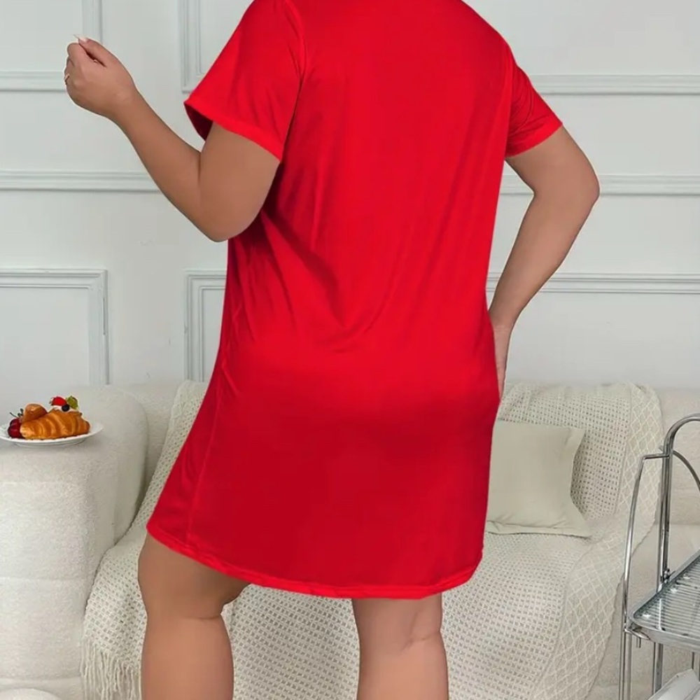 Hello Kitty Red Short Sleeve Nightshirt - Picture 2 of 6